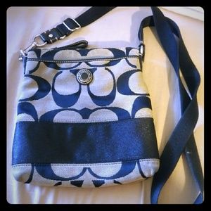 Black Signature Coach side bag